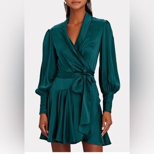 ZIMMERMANN Silk Mini Wrap Dress